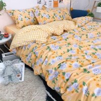 Set chăn ga gối, chất liệu polly cotton, combo 5 món