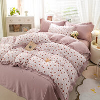 Set chăn ga gối cotton lụa Mark Jacob cao cấp (vỏ chăn có khoá kéo chưa kèm ruột)