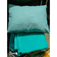 Set chăn gối văn phòng màu xanh