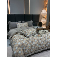 [SET CHĂN TRẦN) Bộ chăn ga Cotton Lụa MarkJacob Mềm Mại, Thoáng Mát