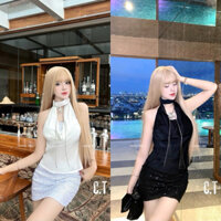 Sét chân váy kim sa kèm áo lụa sang sịn mịn lắm nha. SM 440k