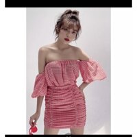 Set chân váy và Áo nữ trễ vai chun ngực 92 wear