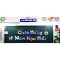 Set chào mừng năm học mới (sẵn nam châm dính bảng từ)