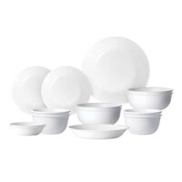 Set chén dĩa 14 chi tiết Corelle White Dinnerware Set 14P