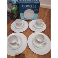 Set Chén Dĩa Corelle Thủy Tinh