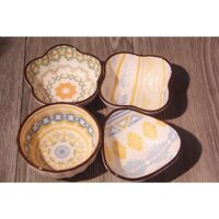 Set chén gốm Bốn mùa lành thương