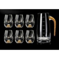 Set chén pha lê mắt trâu cao cấp.