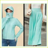 Sét Chống Nắng Gồm Áo Nắng Và Chân Váy Quây