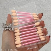 Set cọ mắt 2 đầu 12 cây