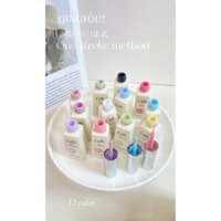 Set cọ nét gel qingyou pastel 12 màu sơn móng tay