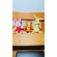 Set combo 3 bé Thú nhồi bông/ Gấu bông Nhân vật Heo Piglet, Cọp Tigger và thỏ Rabbit bạn Pooh - Hàng chính hãng Pooh 💕💕💕