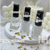 set cồn loang trắng Barbie, loang sữa , loang nước gạo, cồn loang trắng barbie mirage