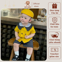 Set công tử, bộ đồ bé trai  hàn quốc moimoln cover chất thô kaki mùa hè cho bé trai 0-3t. BINBABY KOREA không kèm mũ