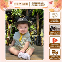Set công tử, bộ thôi nôi cà vạt xanh lá kèm cà vạt chất đũi+ chéo cho bé trai 0-5 tuổi. Toro Kids