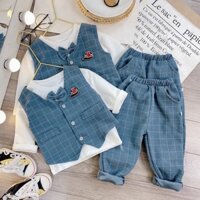 Set Công Tử Cho Bé Trai, Đồ Bộ Phong Cách Hàn Quốc Năng Động Cho Bé