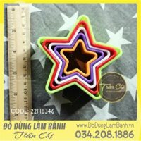 Set cookie cutter NHỰA - Hình SAO 5c