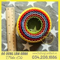 Set cookie cutter NHỰA - Hình TRÒN 6c