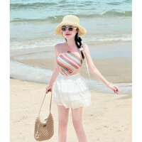 SET CROP THỔ CẨM + CHÂN VÁY TẦNG TRẮNG