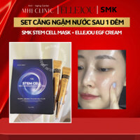 Set da căng mọng nước sau 1 đêm : Mặt nạ SMK Stem Cell Mask + Ellejou EGF Cream