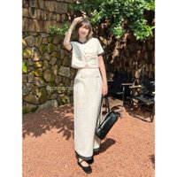 sét dạ viền đen nút đồng dáng dài