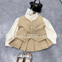 Set đầm dạ 3 món Cute cho bé gái