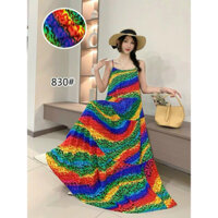 Set đầm hoa hồng 2 dây và áo khoác cadigan mùa thu, set đầm bầu, set váy mùa thu