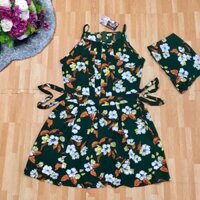 Set đầm kèm quần bi hoa