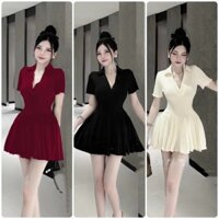 SET ĐẦM KÈM QUẦN RỜI NHÚN (40kg-58kg), chất tăm gân