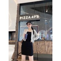 Set đầm thun + áo khoác thun . Có 1 màu. KÈm hình chụp thật 100%. Size dưới 54kg vừa . Mua nhanh kẻo hết nhaaa