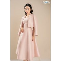 Sét đầm và áo khoác SEFA chất liệu tafta cao cấp sang trọng, thanh lịch