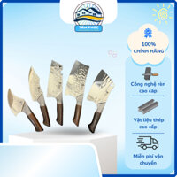 Set Dao Làm Bếp Nhật Bản – Cán Gỗ Keo Carbon Chống Mối Mọt, Thép 70Cr17Mov Siêu Bền