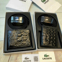 Set Dây lưng Nam Cá Sấu và ví da, Thắt lưng mặt cá sấu và ví gập da SKL140025