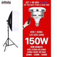 Set đèn softbox chụp ảnh sản phẩm / quay phim livestream chính hãng TIANRUI 150W - 105W - 85W Remote