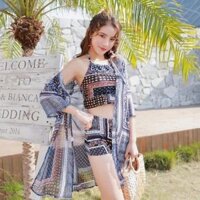 Set đi biển kèm áo choàng