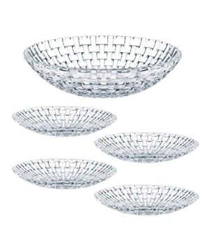 Set đĩa Nachtmann Bossa Nova 98369-0 Schalensatz gồm 5c (30cm + 4*21cm)