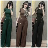 Set Đồ Bộ Áo Kèm Quần Ống Suông