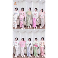 Set đồ bộ dài thun gân TEDDY 1 TDQD