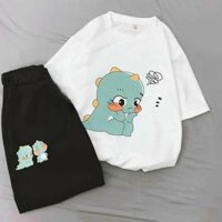Set Đồ Bộ - Đồ Ngủ Nam Nữ Mặc Nhà In Hoạt Hình Cute - Rẻ Đẹp - TRẮNG - FREESIZE