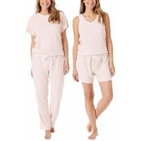 Set đồ bộ hiệu LUCKY BRAND Set 4 món  gồm 2 bộ: 1 bộ ngắn và 1 bộ dài SIZE M từ 57 đến 62 ký