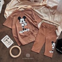 set đồ bộ lửng Mickey