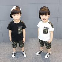 Set đồ bộ lửng phong cách thể thao năng động dành cho bé trai