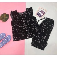 Sét đồ bộ lửng tole - lanh hàng xuất khẩu f21 - phù hợp với mọi lứa tuổi - hàng xưởng nhà may ra