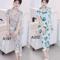 Set đồ bộ mặc nhà cổ sen