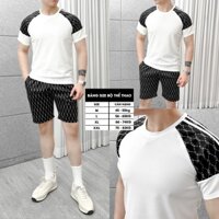 Sét Đồ Bộ Nam Mùa Hè Cao Cấp, Chất Liệu COTTON Chéo Pha Tổ Ong CO Giãn Thấm Hút Mồ Hôi Trẻ Trung