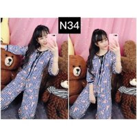 Set  Đồ Bộ Pizama Nữ Mặc Nhà Kate Cao Cấp Kiểu Dáng Tiểu Thư Nhiều Họa Tiết Cực Đẹp Kèm Hình Thật Tự Chụp