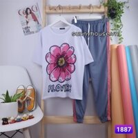 Set đồ bộ quần dài Jogger cartoon hoạt hình .Unisex form rộng Xưởng Giá Gốc