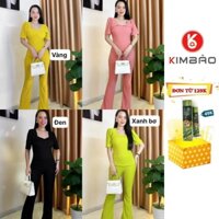Set đồ bộ Thun Xốp Nhật phom suông dài, quần lưng cao, siêu tôn dáng