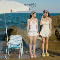 Set đồ bơi áo kiểu khoét giọt nước cột nơ cổ eo và quần bèo Snail bikini by Gumtailor(sản phẩm đã cộng chi phí sàn)