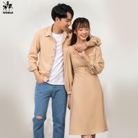 Set đồ đôi nam nữ couple phong cách châu âu, du lịch, chụp ảnh cưới, thời trang Noble NB037 kèm ảnh thật - NAM L NỮ S