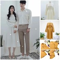 Set đồ đôi tình nhân, set áo váy đôi đẹp chuẩn đẹp